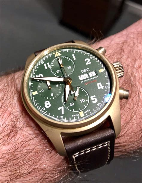 iwc spitfire chronograph bronze